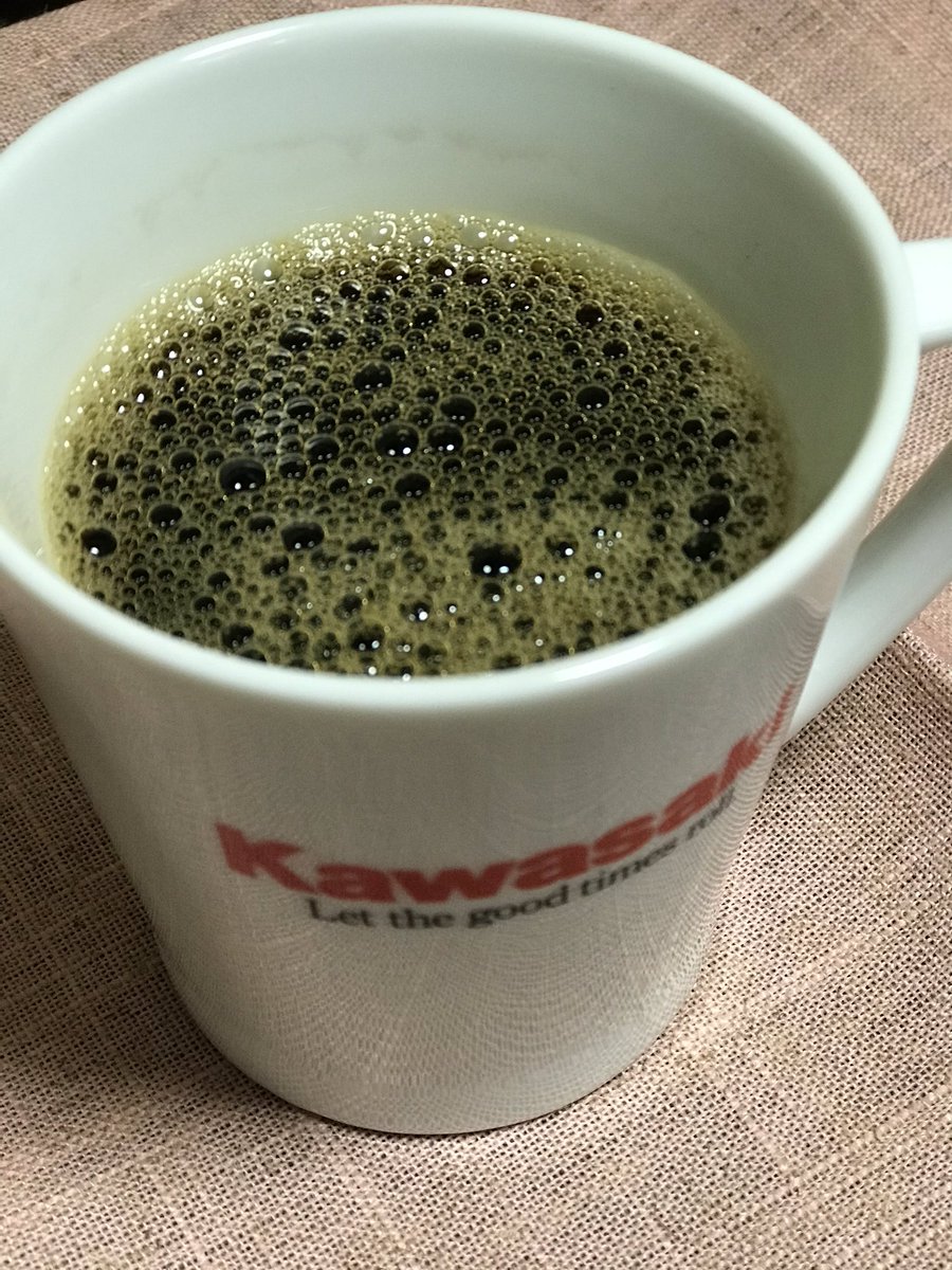 喫茶室 こはく 絵夢 本日の おやすみ珈琲 モカシダモ シティロースト 体調が優れず 珈琲を飲んでいなかったここ数日 我慢出来ず ハンドドリップ うめぇ 珈琲好き コーヒー 体調不良 うめぇ