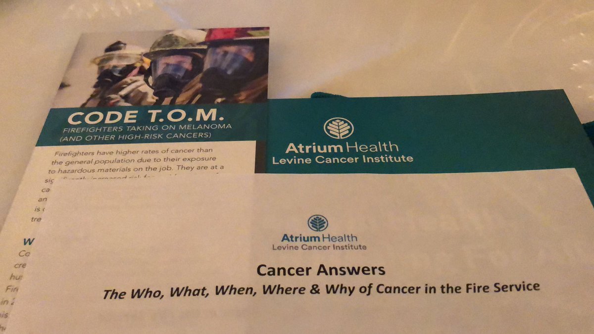 Enjoying the @LevineCancer Program - Cancer Answers: The Who, What, When, Where & Why of Cancer in the Fire Service. Supporting our fire fighters and their access to cancer screening and cancer care.