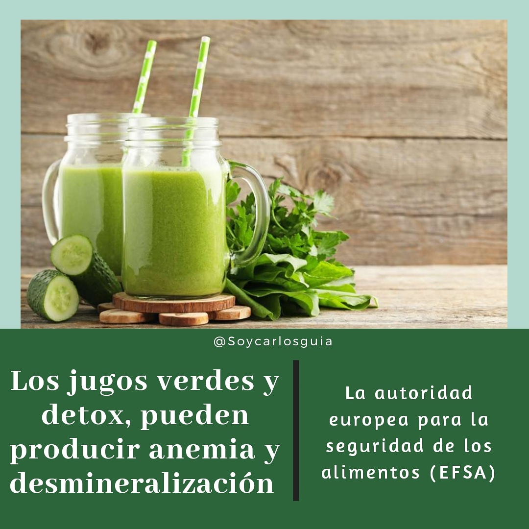 En cada vaso de jugo verde hay 180 miligramos de ácido oxáltico cuyo exceso...