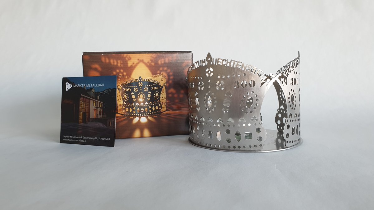 mjm.cc AG (@mjmccag) on Twitter photo 300 Jahre Fürstentum Liechtenstein: das Jubiläums-Windlicht ist ein ideales Weihnachtsgeschenk (Verpackungsdesign: mjm.cc AG)
Erhältlich unter +423 373 19 94, info@marxer-metallbau.li, im Liechtenstein Center Vaduz oder beim Ospelt Genussmarkt in Schaan. 300 Jahre Fürstentum Liechtenstein: das Jubiläums-Windlicht ist ein ideales Weihnachtsgeschenk (Verpackungsdesign: mjm.cc AG)
Erhältlich unter +423 373 19 94, info@marxer-metallbau.li, im Liechtenstein Center Vaduz oder beim Ospelt Genussmarkt in Schaan.