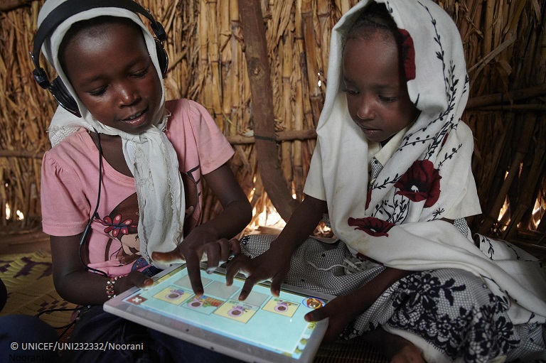 How are we preparing children for success in the 21st century?

These two in #Sudan are developing technology skills early thanks to a UNICEF-supported e-Learning Center! #ForEveryChild, skills they need to succeed.