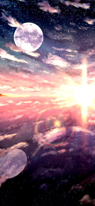 「lens flare」 illustration images(Oldest｜RT&Fav:50)