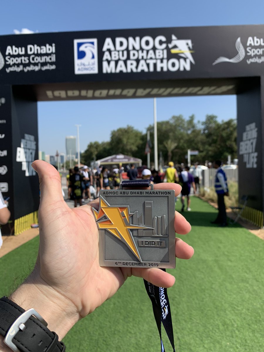 JameelHassan32's tweet photo. Participated in Adnoc Abu Dhabi Marathon
17th Highest Achiever out of 9000 ✌🏻
I Love the Medal though 😍
#RunInAbuDhabi #AdnocMarathon #YearOfTolerence
@HariMirchein @Shehrozzzzzzz @sundasskhan https://t.co/nvAJBi2zqM