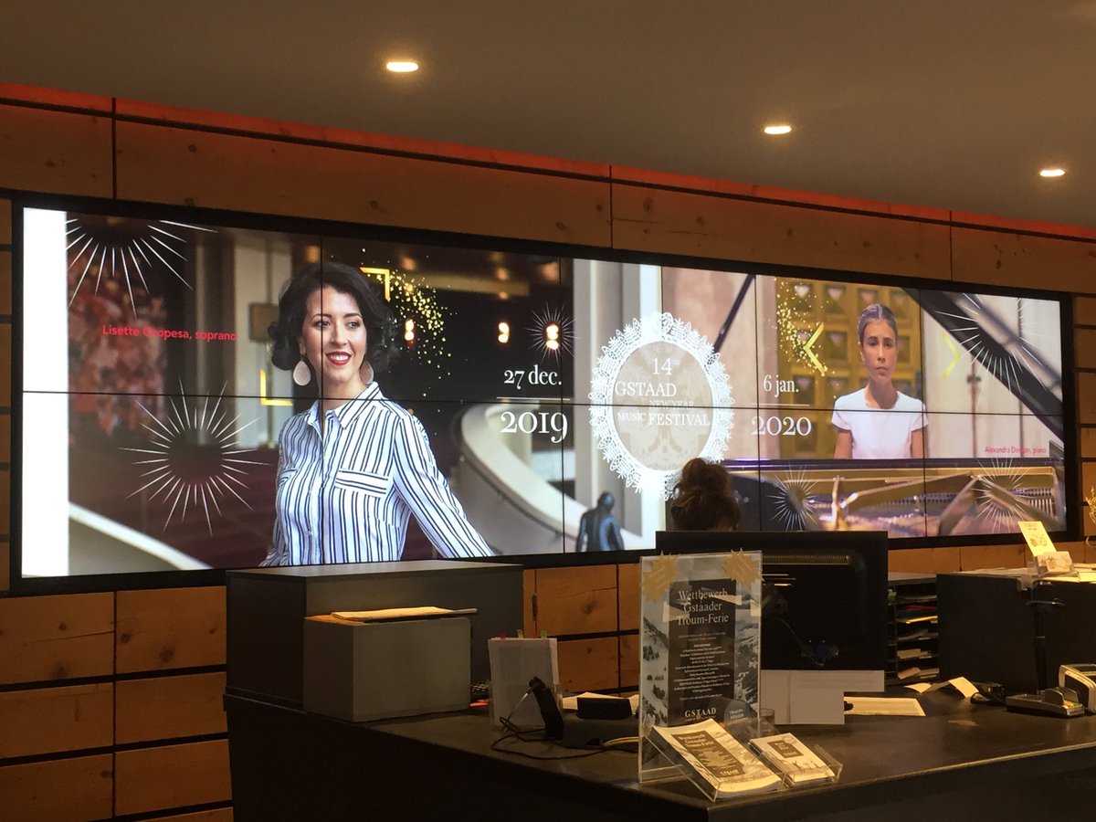 Tickets on sale at Gstaad Tourist Office for the 11 concerts of the New Year Music Festival starting Friday 27 December 2019