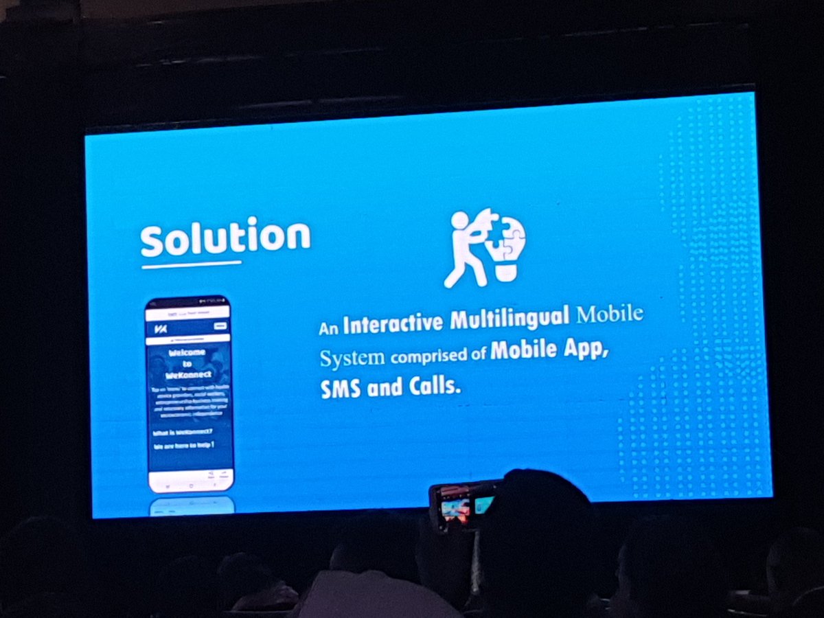 UNHCR_AU's tweet photo. @AGA_Platform @mulabbi #WeKonnect is an interactive multilingual mobile sytem comprised of mobile app, SMS and Calls. They are winners of this years humanitarian innovation challenge winning €20000. They will start working in Nakivale Refugee Camp. #DGTrends @AGA_Platform https://t.co/kSx25yubT2