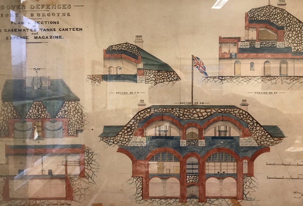 charlesjholland's tweet image. More drawings of Fort Burgoyne, Dover: