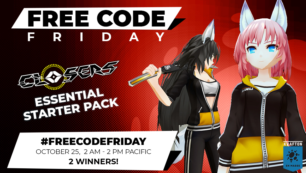 En_Masse_Ent's tweet photo. Name a better combo than #FreeCodeFriday and @ClosersGame, we'll wait.

How to play:
1) Follow @en_masse_ent
2) RT this Tweet
3) Which Closer would you rather battle in a snowball fight?

❄️ Comment between 2 AM PST - 2 PM PST, Dec 6
❄️ We'll pick &amp; DM 2 random winners! https://t.co/Z4BYMp4CVY