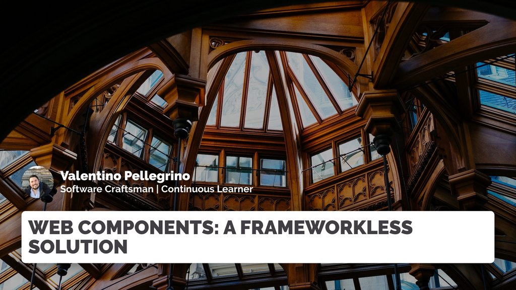 valpellegr's tweet image. Web Components: a Frameworkless solution
buff.ly/2RqfTSB
#webcomponents #frameworkless #webdevelopment #angular #react #vuejs #javascript #typescript