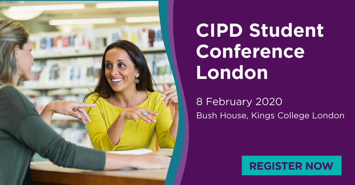 CIPD's tweet image. Don&apos;t forget to register for our London student conference on 8th February! Hear from key speakers, network with like minded professionals and learn new skills and knowledge to develop your career ow.ly/xKeI50xsN6Y #CIPDStudentConf #CIPDStudents