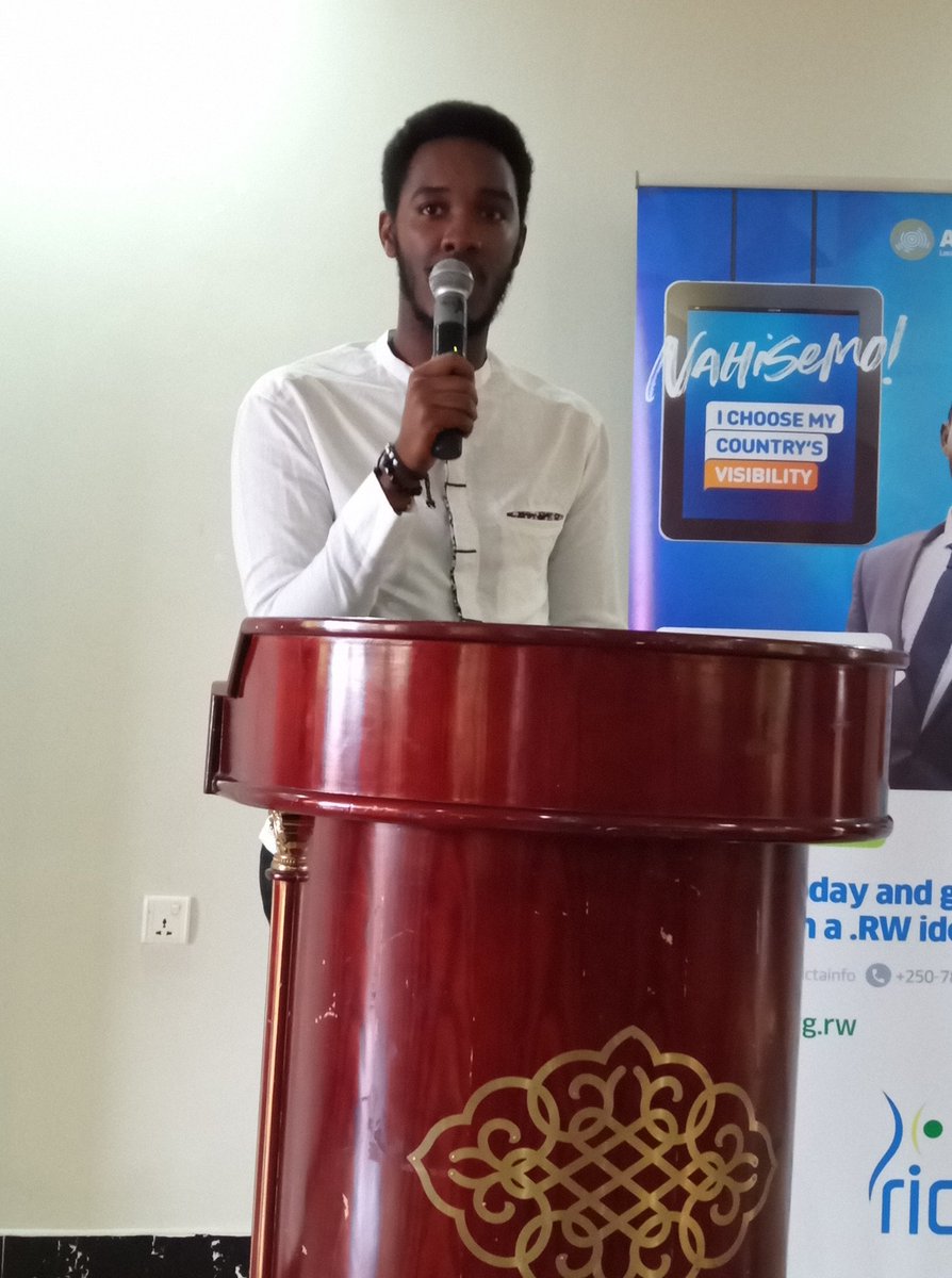 Ignacendyzy's tweet photo. "At Awesomity Lab we believe that being on a  .RW domain is a perfect way to celebrate our identity as Rwandan software developers, Innovators &amp; entrepreneurs " 
Lionel Mpfizi @Not_A_CEO of @AwesomityLab 

#AkadomoRw #NahisemoRw @RICTAInfo https://t.co/LnhrujXtVY