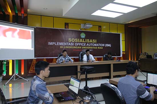 UNRI Sosialisasi Pemanfaatan OA Kepada Unsur Pelaksana Administrasi dlvr.it/RKmlpm