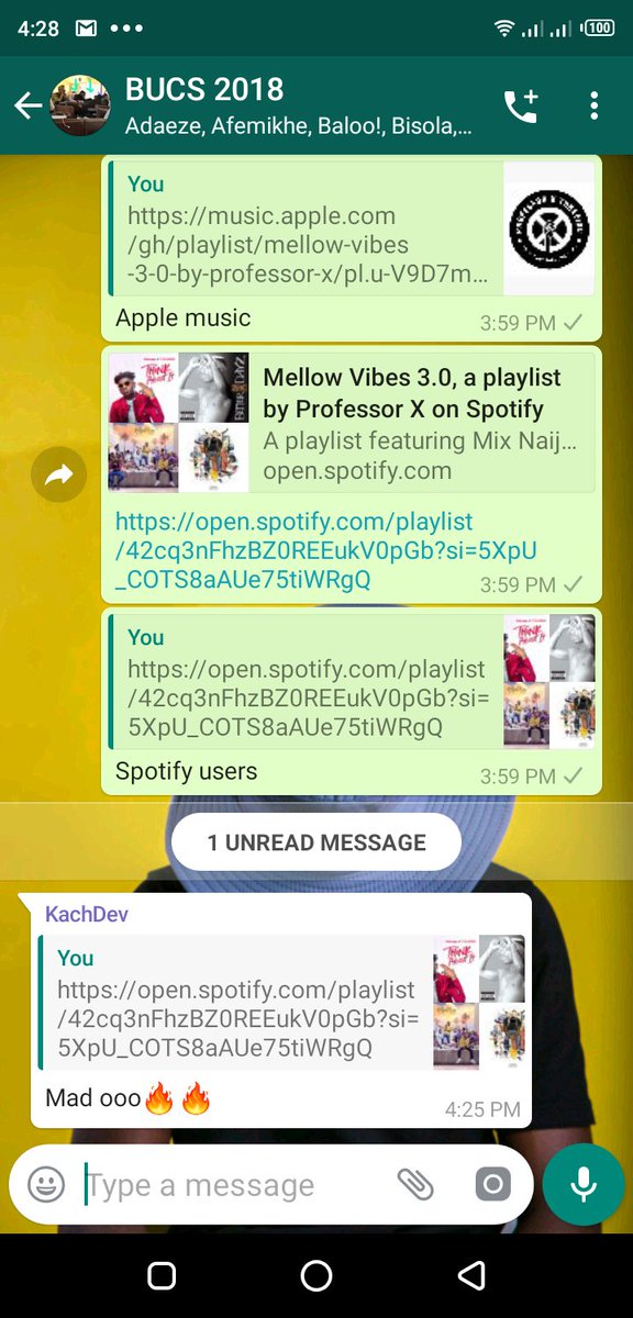 TunefindX's tweet photo. Reviews of Mellow vibes 3.0!! If you've not listened go listen now!!
Spotify users : https://t.co/AeBwzhCPKS
Apple music users: https://t.co/BfY1UlS78J
#ProfessorXmusic #tunefind #Mellowbars https://t.co/yH3ANRlk9I