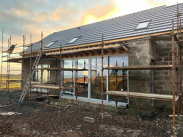 WCDarchitect's tweet photo. Love getting to see this house take shape - windows are in and looking great- some great photography by the client - look at those skies!! https://t.co/tgFaXXcTcu
