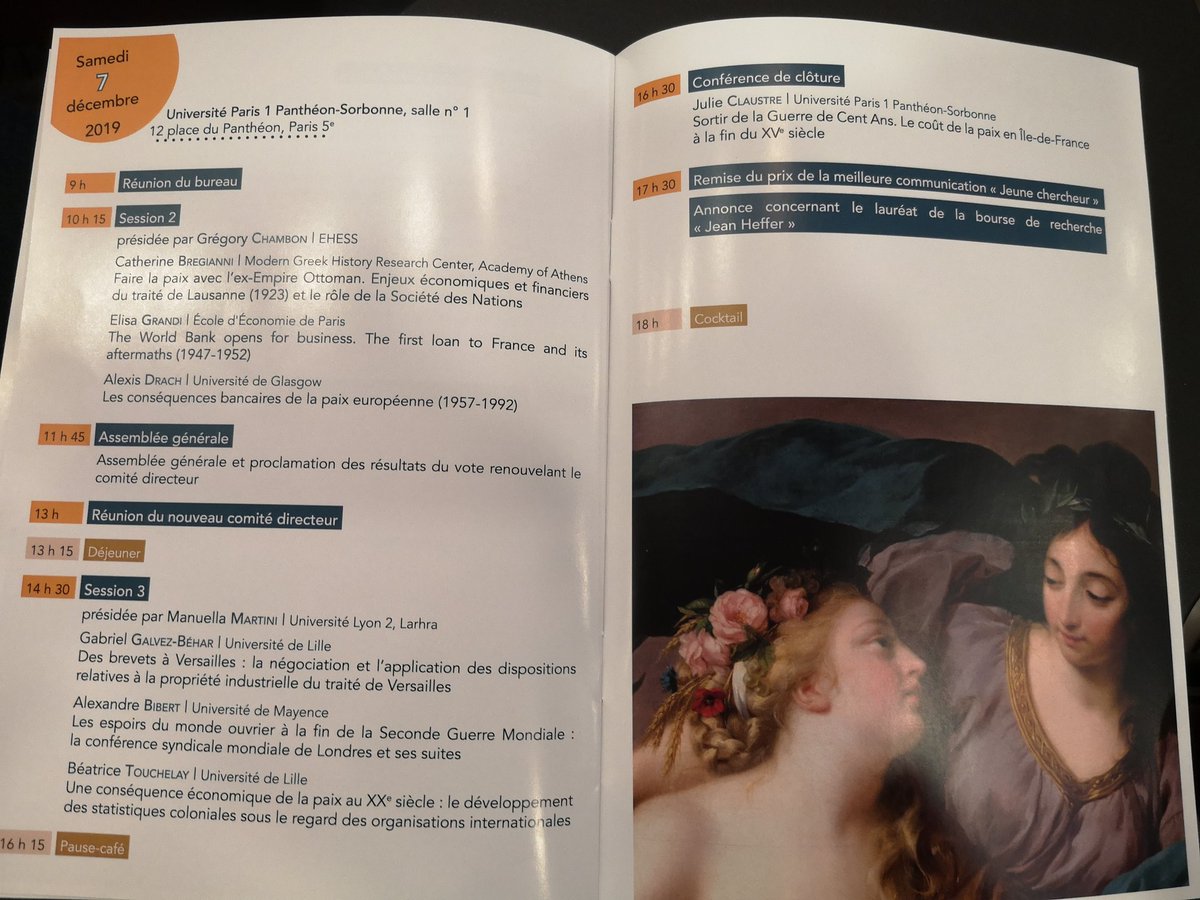 BlaiseTL's tweet photo. C'est parti pour les deux jours du congrès annuel de @histeco, sur "les conséquences économiques de la paix"! https://t.co/MWXiHdygFN