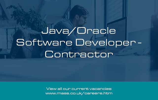 LifeatMASS's tweet image. We are delighted to offer the opportunity to join our team as a Java/Oracle Software Developer - Contractor based in Lincoln, Lincolnshire.
Application deadline: 13 Dec 2019
To apply please visit: bit.ly/2OfV6Ox
#JAVASoftwareDeveloper #Careers #JobOpportunity #Lincoln