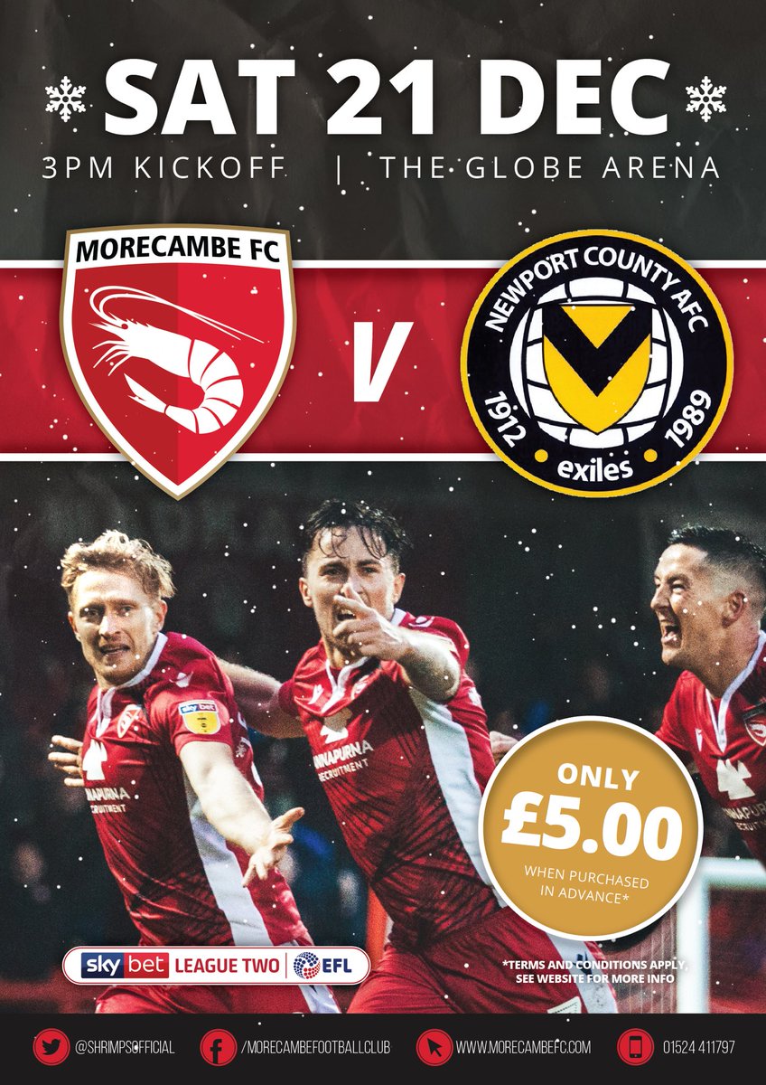 shrimpstrust's tweet photo. I will soon be hitting the streets of #Morecambe #Torrisholme #Bare #Heysham &amp; surrounding areas distributing #MorecambeFC 🦐 fixture posters. Our 2020 #ShrimpsTrust Centenary Calendar is also now available, with free local home or office delivery available today.
DM for details. https://t.co/lIX1cAcnEi