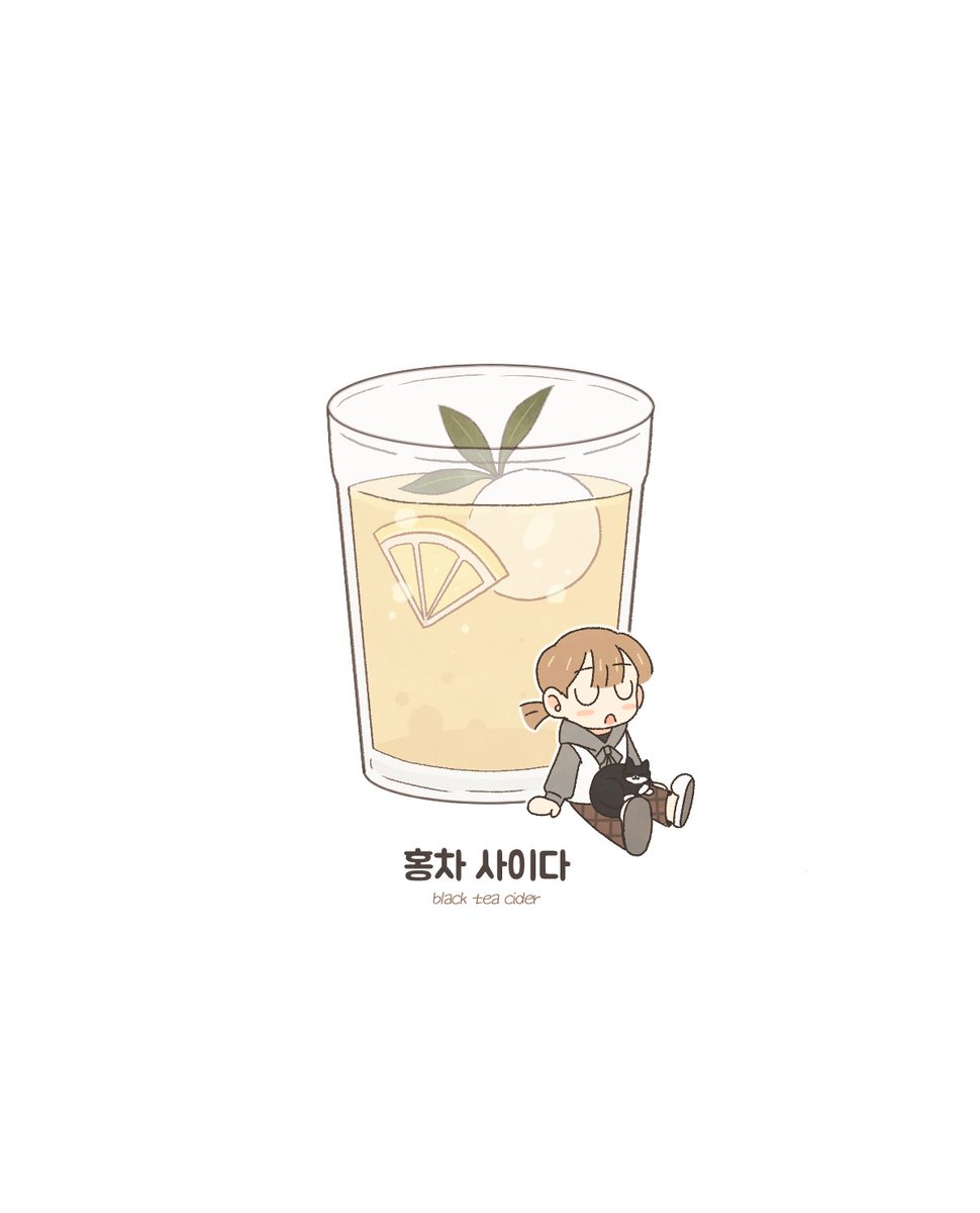 of_reumi's tweet photo. 마셔보자, 홍차 사이다!🌿 https://t.co/ap5QxyScYx