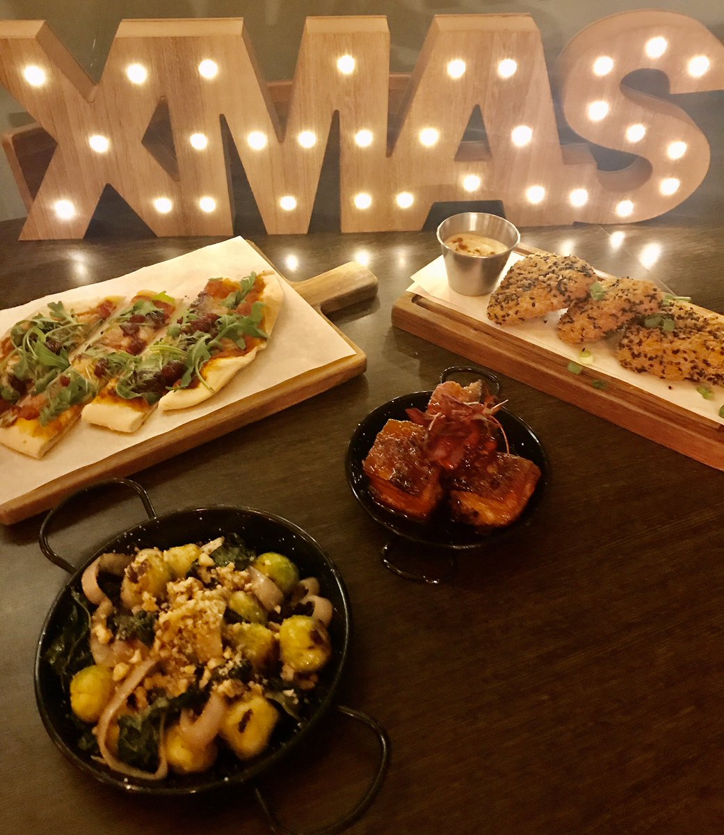 51MillLane's tweet photo. Our Christmas Specials are in full swing - we’ve got Ham Hock &amp; Stilton Melts, Sticky Port glazed Belly Pork Bites, Camembert &amp; Cranberry Pizzette &amp; of course Sprouts!! With Shallots &amp; Cavelo Nero. Book Now 226 2724 #Christmas #SmallPlates #51 #SantaBaby #Keepitlocal https://t.co/7yKp2f8Tra