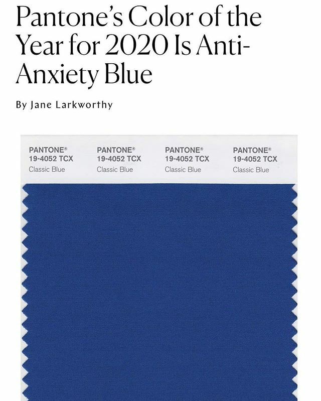 #Repost <a href="/nymag/">New York Magazine</a>
• • • • •
Pantone’s color of the year is Classic Blue 💙 So, how did they land on this color? “The color has to be emblematic of a global mood,” explains Laurie Pressman, vice-president of the Pantone Color Institute. "In 1999, everybody was nervous about Y…