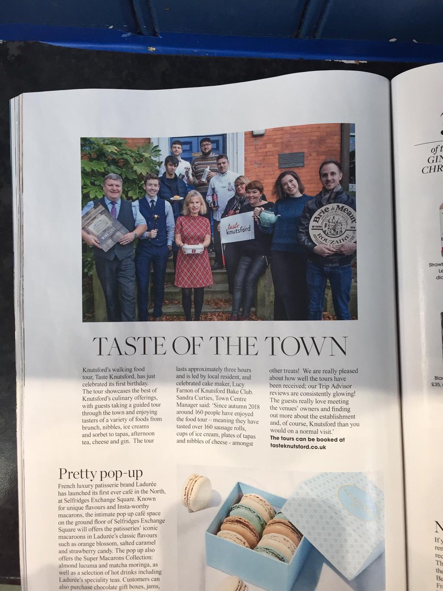 Lovely article about us in #December <a href="/livingedge/">CHESHIRE LIVING</a> magazine. #knutsford #foodtours #cheshire photo by <a href="/Tattonphoto/">Tatton Photography</a> 😀