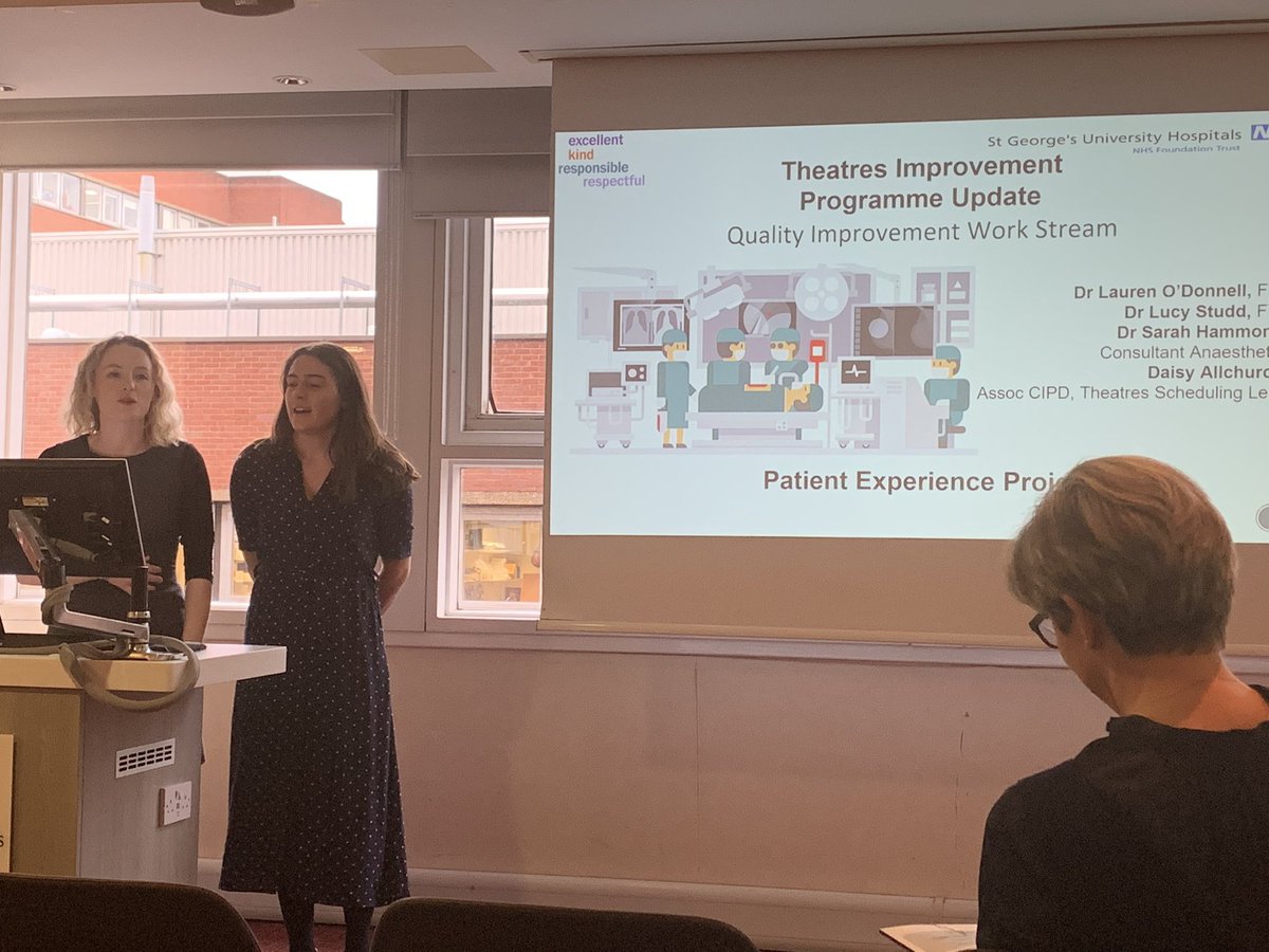 Great presentation on what we’ve achieved in 3 years of trying to improve perioperative patient experience. We continue to improve on almost all fronts which is a great testament to the team. <a href="/odonnell_lauren/">Lauren O'Donnell</a> <a href="/Lucy_Studd/">Lucy Studd</a>  <a href="/StGgas/">St George's anaesthetic department 🌈</a> <a href="/SNCTStGeorges1/">SNCT@StGeorge’s</a> @StGeorgesTrust <a href="/subi_menon/">Subi Menon</a>