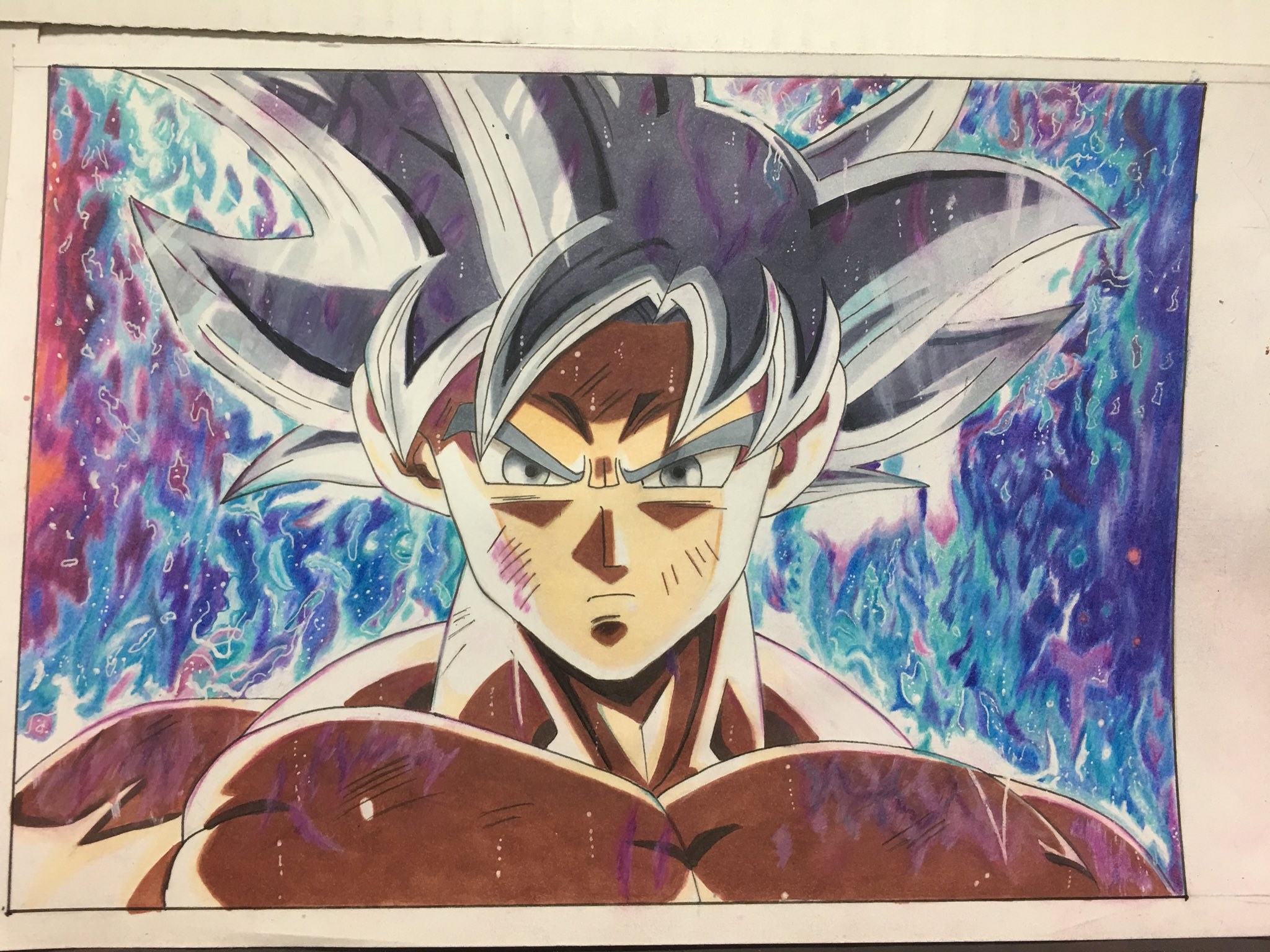 カワヒラ 身勝手完成しました 悟空コピック 背景色鉛筆でぬりました ドラゴンボール ドラゴンボール超 悟空 身勝手の極意 コピック 色鉛筆 T Co Sg0aqng4g9 Twitter