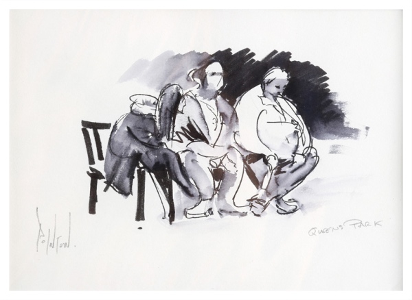 Pointon, Rob (1982 – ) Three on a Bench, Crewe Park trent-art.co.uk/shop/pointon-r…