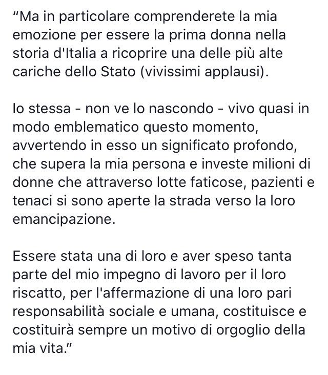 JusticeGio's tweet image. #Sei12Fr
#6dicembre
Stralcio del discorso di #NildeIotti  al suo insediamento alla Camera dei Deputati