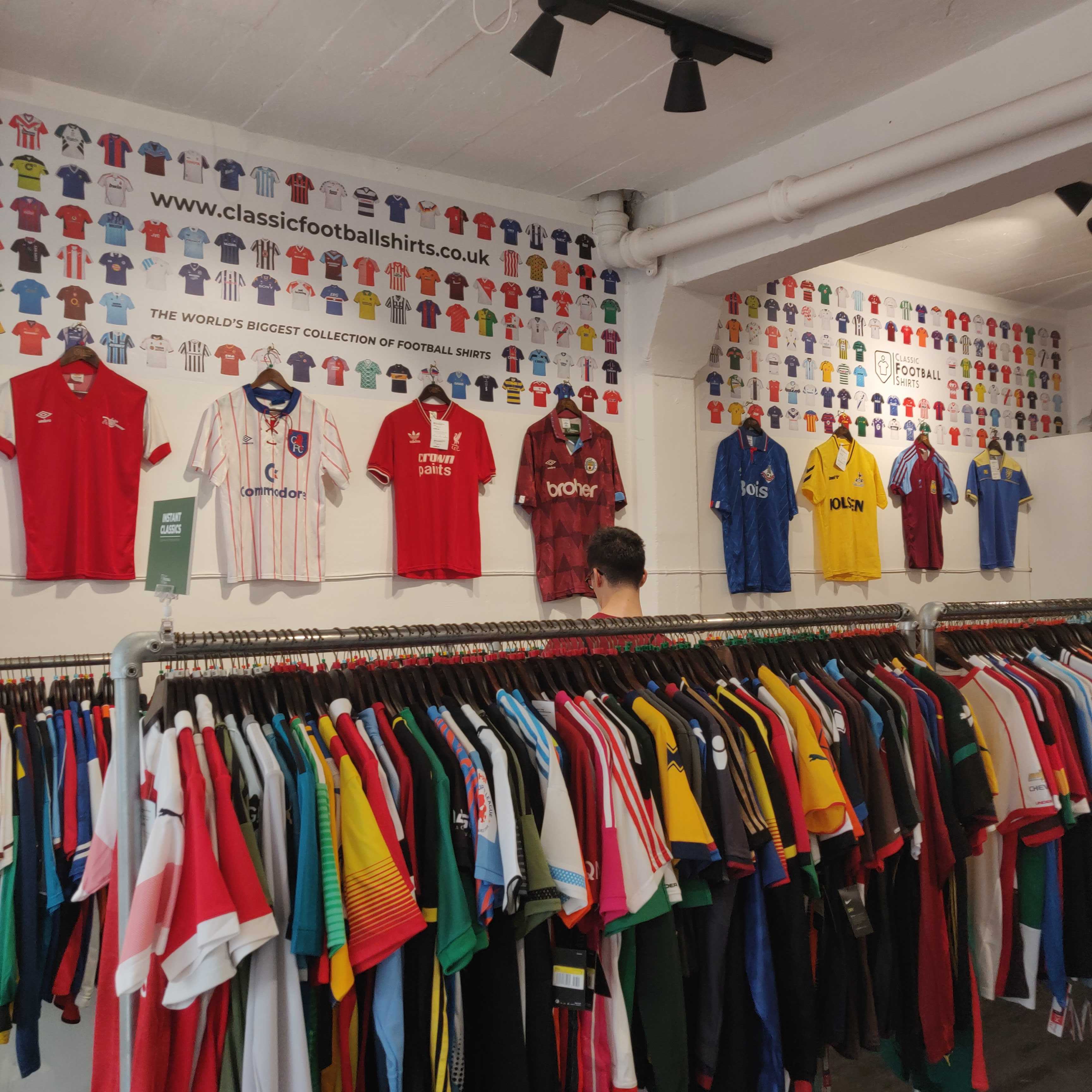 Classic Football Shirts Shop in the Old Truman Brewery off Brick