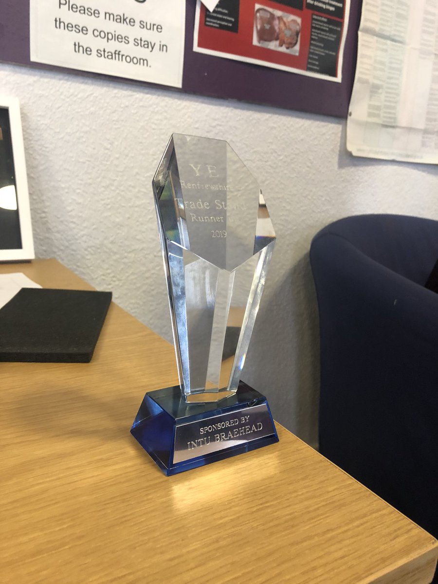 Picture of our stunning trophy🤩Hopefully one of many! Thank you to our fabulous sales team and everyone who helped us to prepare for the trade fair!
