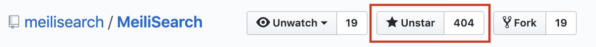 meilisearch's tweet image. MeiliSearch Not Found?
+ 100 stars in 2 weeks  ✅ 
+ 50% Growth rates   ✅ 
+ 1000 commits   ✅ 
github.com/meilisearch/Me…
#searchengine #instantsearch #goal #opensource