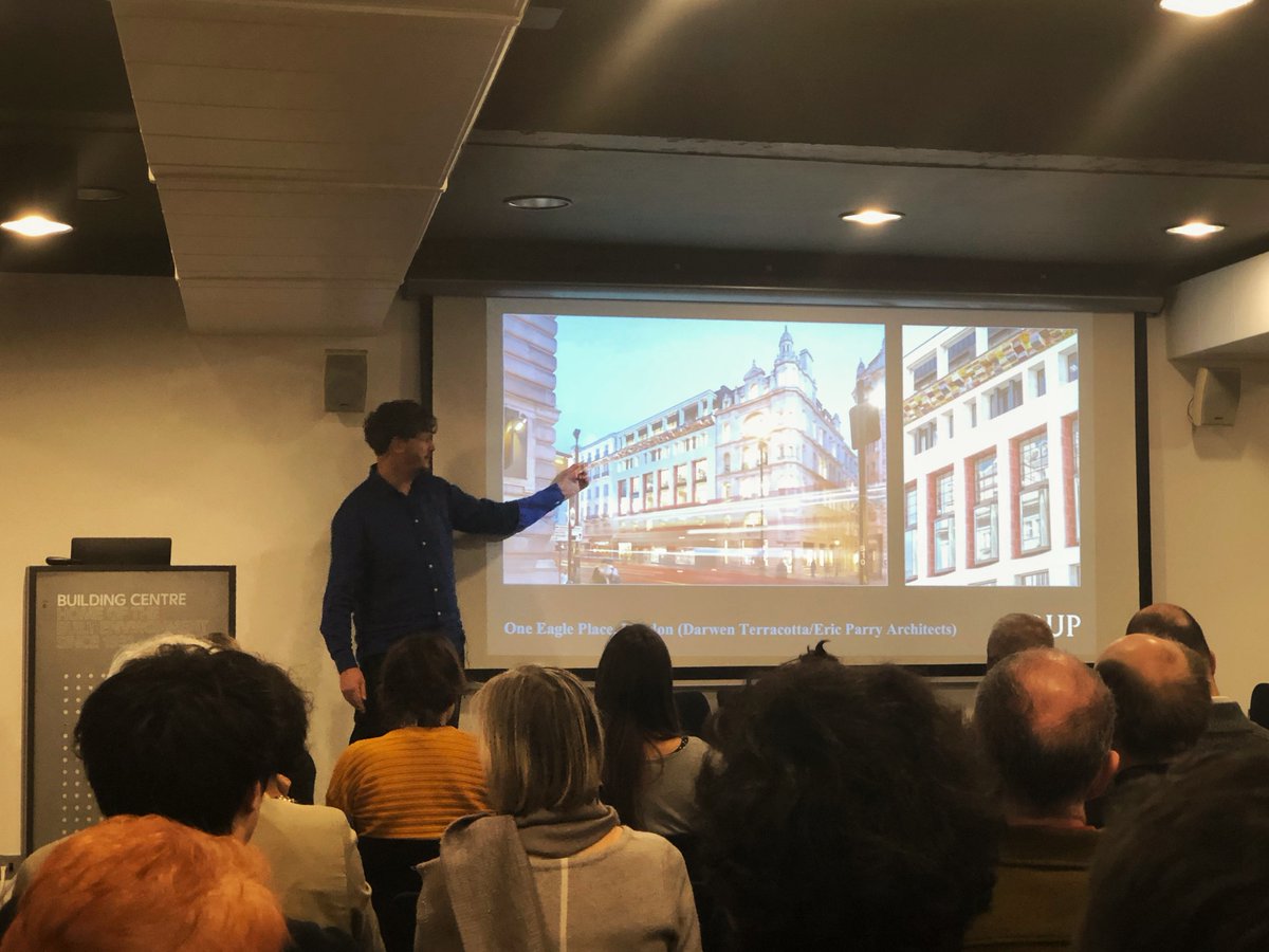 darwenterra's tweet photo. #HandHeldtoSuperScale
Another absolutely fantastic night of informative discussion on today's use of building with ceramics!
Great to hear Lex Harrison, Mark Walden, Graham Longman and Paula Gonzales Martines speak about recent projects we've had the pleasure to be involved in! https://t.co/ZtYAzL2cD6