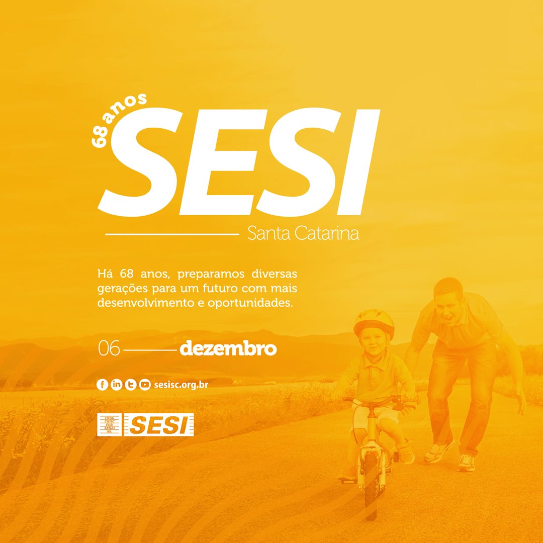 SESIsc's tweet photo. O SESI/SC faz aniversário hoje e nossas trajetórias pela educação, pela saúde e pela segurança dos trabalhadores nos mostram que temos muito a comemorar.
Que venham muitos outros aniversários! 🎉
#SouSESI #SESIsc https://t.co/IzVthV15lR