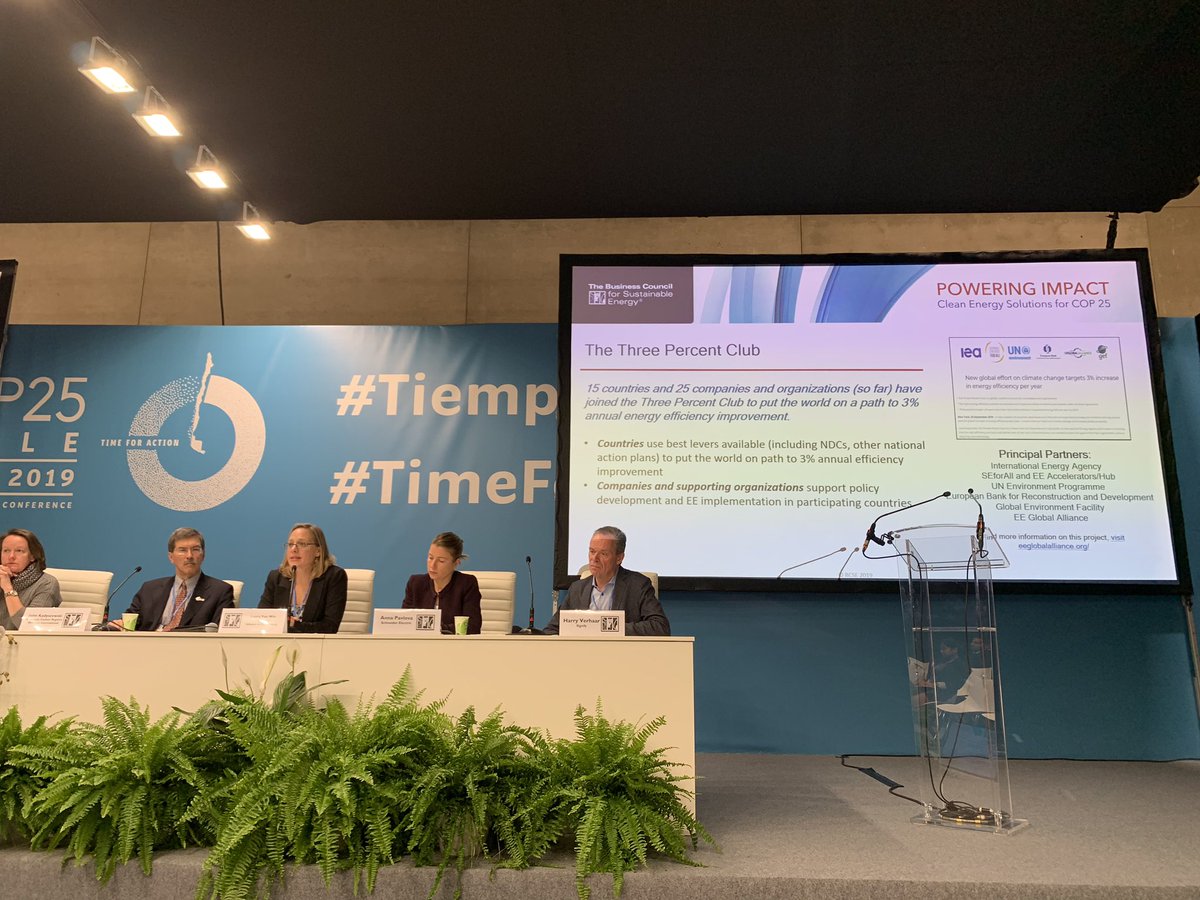 Julia_Panzer's tweet image. At #COP25 hearing from #ThreePercentClub as a vehicle to support countries in their process to enhance #NDCs with #energyefficiency targets based on credible plans on the ground and towards #COP26