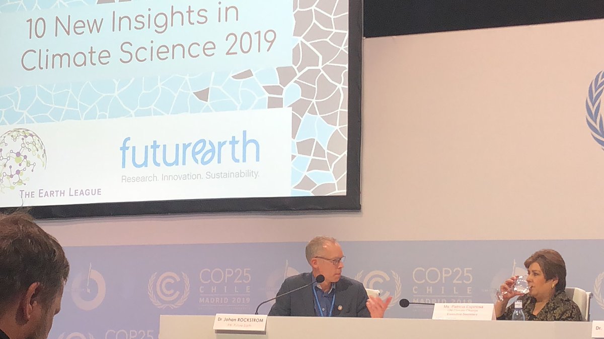 ManezMaria's tweet photo. @TheEarthLeague @jrockstrom reporting to @PEspinosaC on 2019 being a bad year. Emissions keep going up. @GERICS_Germany https://t.co/rNVrQJeaX0