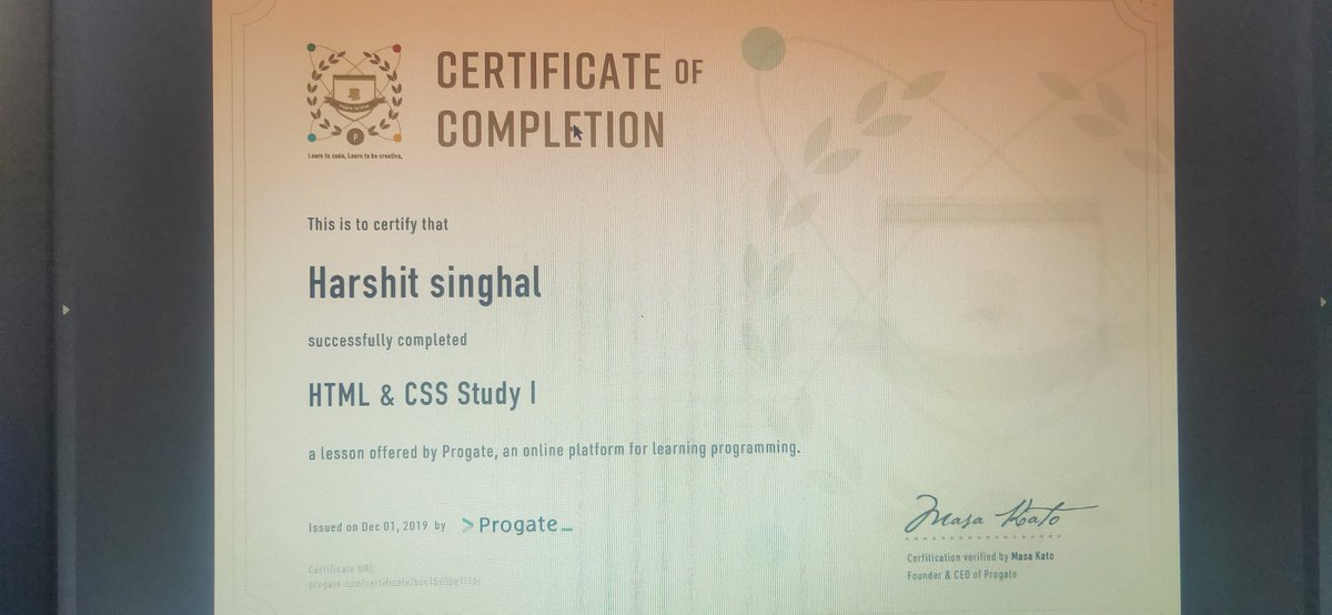 harshit06987467's tweet image. Done with HTML &amp;amp;CSS STUDY1 and STUDY2
@progateEN
#CODE2SUCCESS