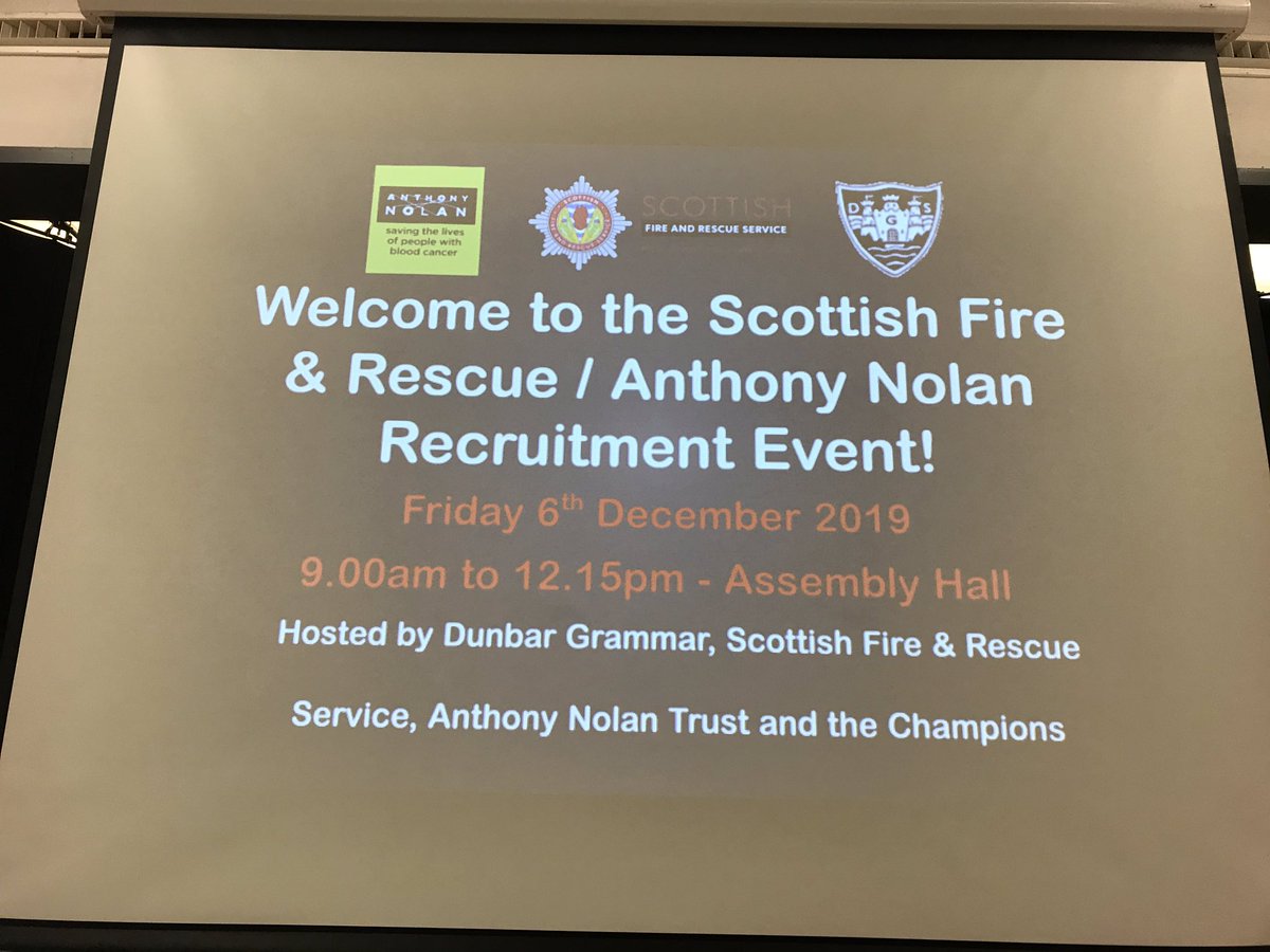 steveRmitch's tweet photo. @AnthonyNolan donor sign up event @DunbarGrammar in full swing with @scotfire_MELSB @fire_scot volunteers @fireboyle fantastic to see so many informed young adults choosing to make a difference 😎👍 https://t.co/bYt4rDxiBT