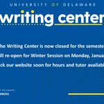 Photo by Writing Center (@UDWritingCenter)