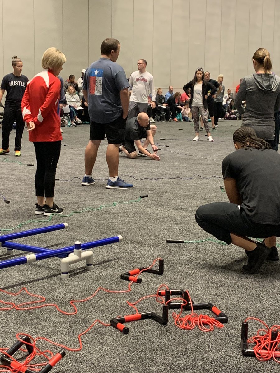 coach_DAK's tweet photo. The Man. The Myth. The Legend. @Cnicholspe teaching these PE peeps some @GISD_PE Jump Rope Skills! #newpathways #TAPHERD https://t.co/1qteCAJ7bX