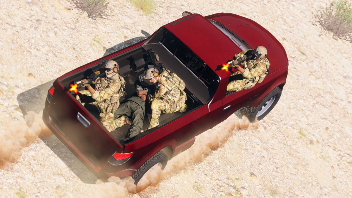 Scarecrow1625's tweet photo. Hot Exfil With New 'friends'

US Army Special Forces Captured Takistan Army officer.

#ARMA #ARMA3 https://t.co/eD2Dig41Sw