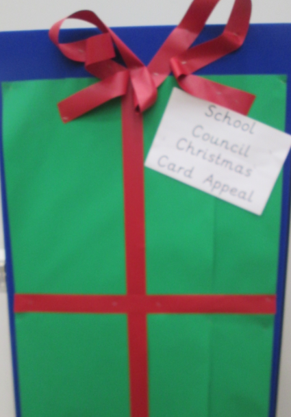 Pudsey_Primrose's tweet photo. Our School Council Christmas Card appeal is well under way. Children are invited to bring in a donation to our Christmas charities and write their christmas message on the boards around school - an alternative to all children sending individual christmas cards. #reducepaper https://t.co/ZSxvRIvmir
