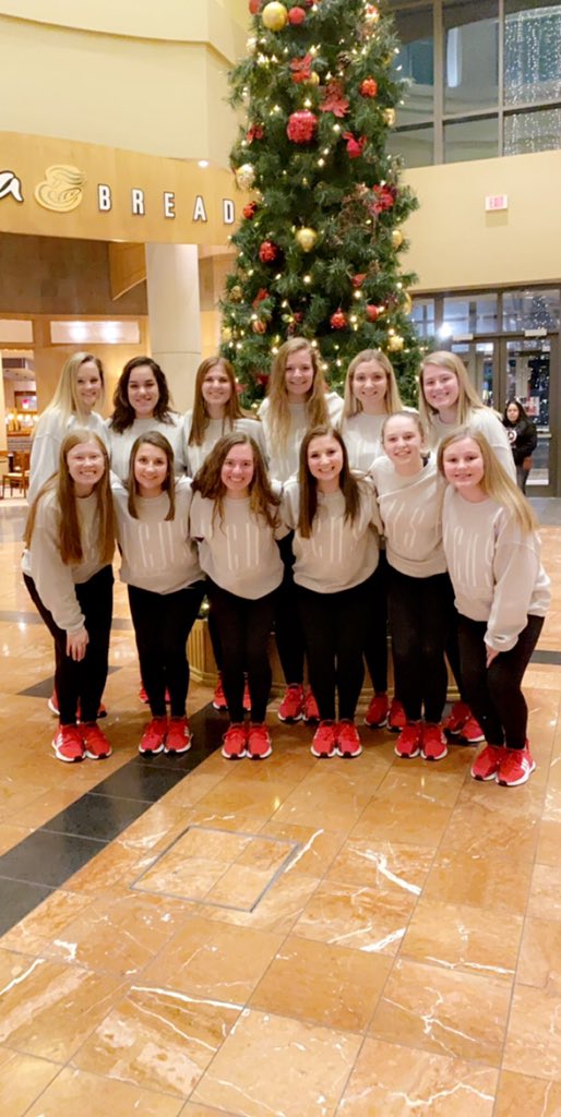 Best of luck to these ladies as they compete at the Iowa State Dance team competition today!