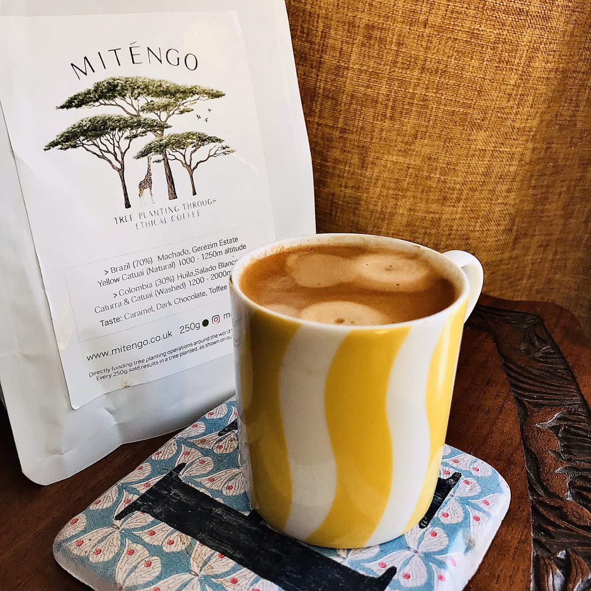 holly_ffi's tweet photo. My friend @sidsa56 has launched an ethical coffee brand #Mitengo - for every 250g bag you buy they plant a trackable tree in Malawi 🇲🇼🌳 Any #coffee outlets in @ShitChester want to try & supply? IT’S DELICIOUS ☕️ More at https://t.co/I86TafbUgf #makechester https://t.co/p2vpJERCXS
