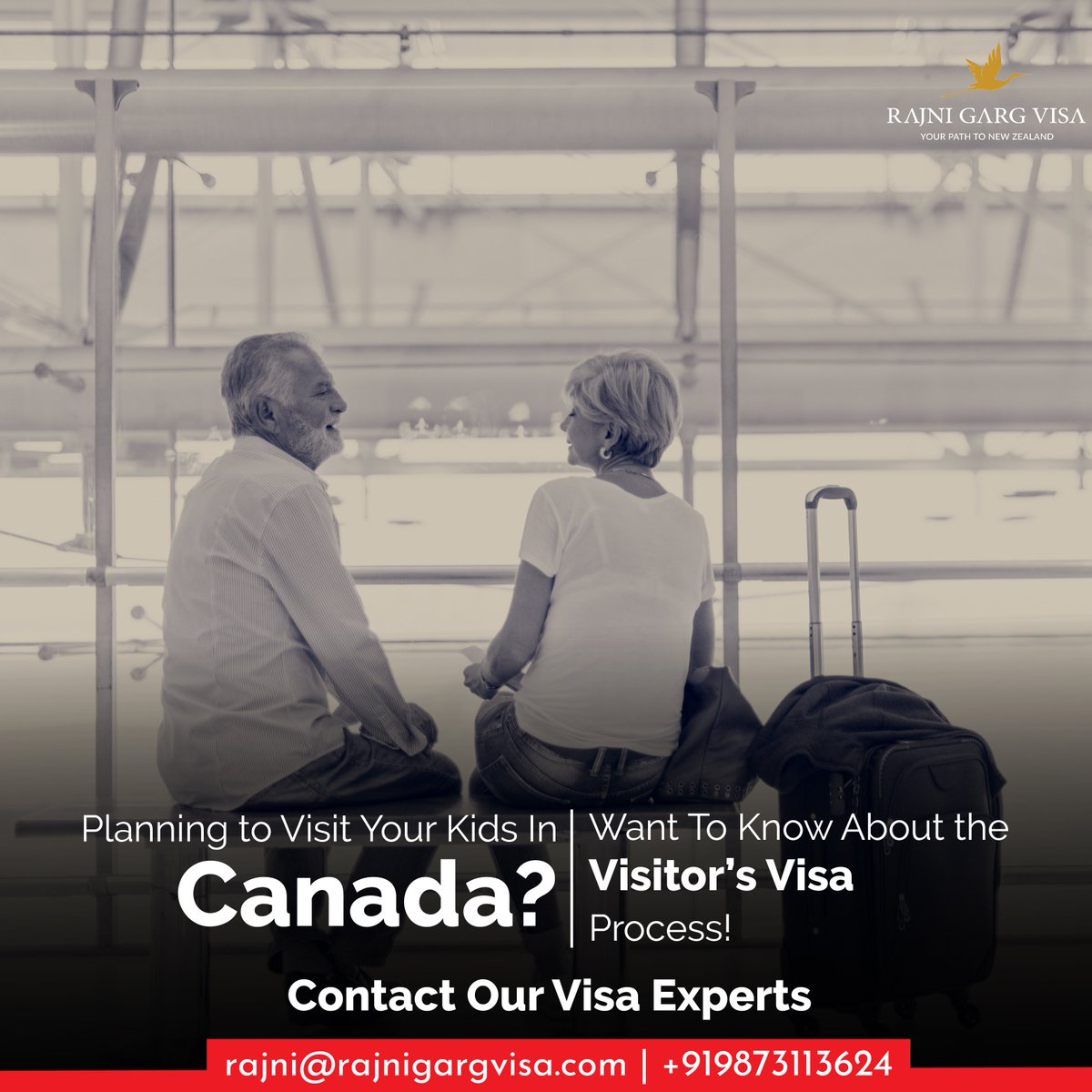 RGV is committed to providing end to end visa services to all who wish to fly to the county of long white clouds, just to meet their loved ones.
9873113624
#rajnigargvisa #visaguide #canada #canadavisitorvisa #canadavisitvisa #visitcanada #canadavisitor #seecanada #triptocanada