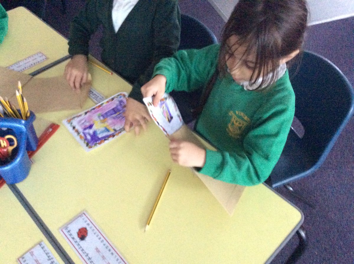 stvincentsbham's tweet photo. Year 1 have written invitations for their event in a few weeks. All the details are on them and they have put them in envelopes ready to give out to their chosen person! #purposeforlearning #realwriting https://t.co/gzn6tV3Haj