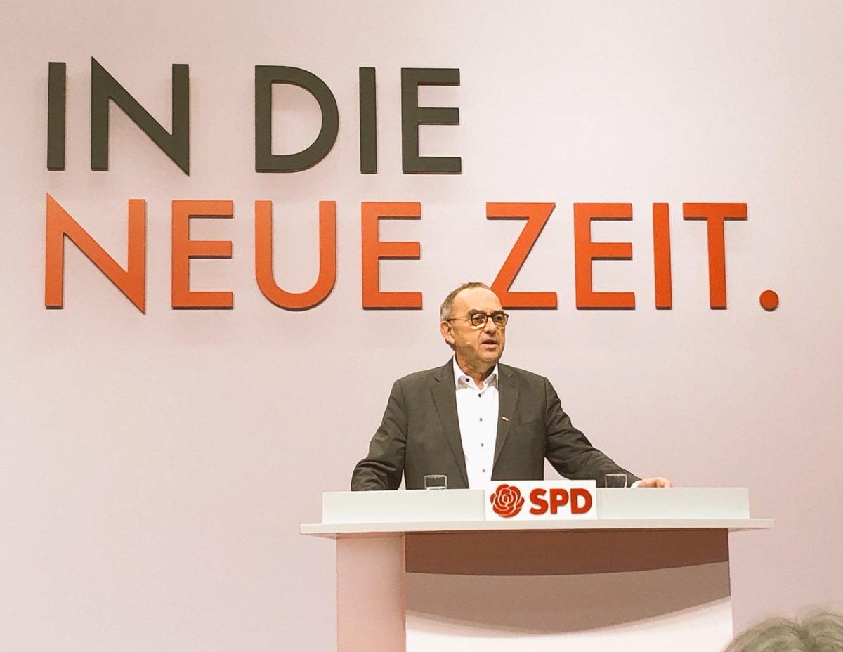 SPD-Bundesparteitag, Berlin. In die Neue Zeit.  Gemeinsam für die Vielen in unserem Land. Wir in NRW sind dabei! #neueZeit #spdbpt19 #eskabolation