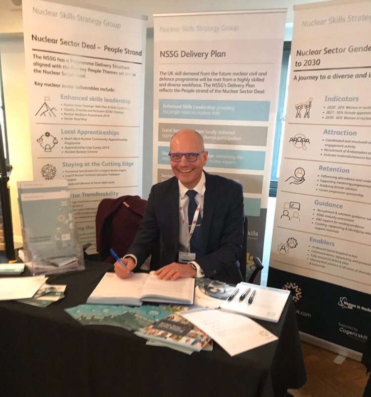 UKNNL's tweet photo. Delighted to be one of the firms leading the way on the #NuclearGenderCommitment. Successful innovation is driven by input from as wide and inclusive a group as possible. Our CEO Paul Howarth signed the #ICommit40percentWiN pledge on behalf of @UKNNL at #Nuclear2019 yesterday. https://t.co/kWZt61OwpA