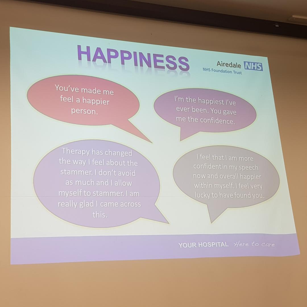 Charly Brett (@charlybrett_slt) on Twitter photo A great talk from <a href="/StephFBurgess/">Steph Burgess 💙</a> about the benefits of Teletherapy with Adults who #stammer at @DysfluencyCEN
<a href="/AlexCathJohnson/">Alex Johnson</a> A great talk from <a href="/StephFBurgess/">Steph Burgess 💙</a> about the benefits of Teletherapy with Adults who #stammer at @DysfluencyCEN
<a href="/AlexCathJohnson/">Alex Johnson</a>