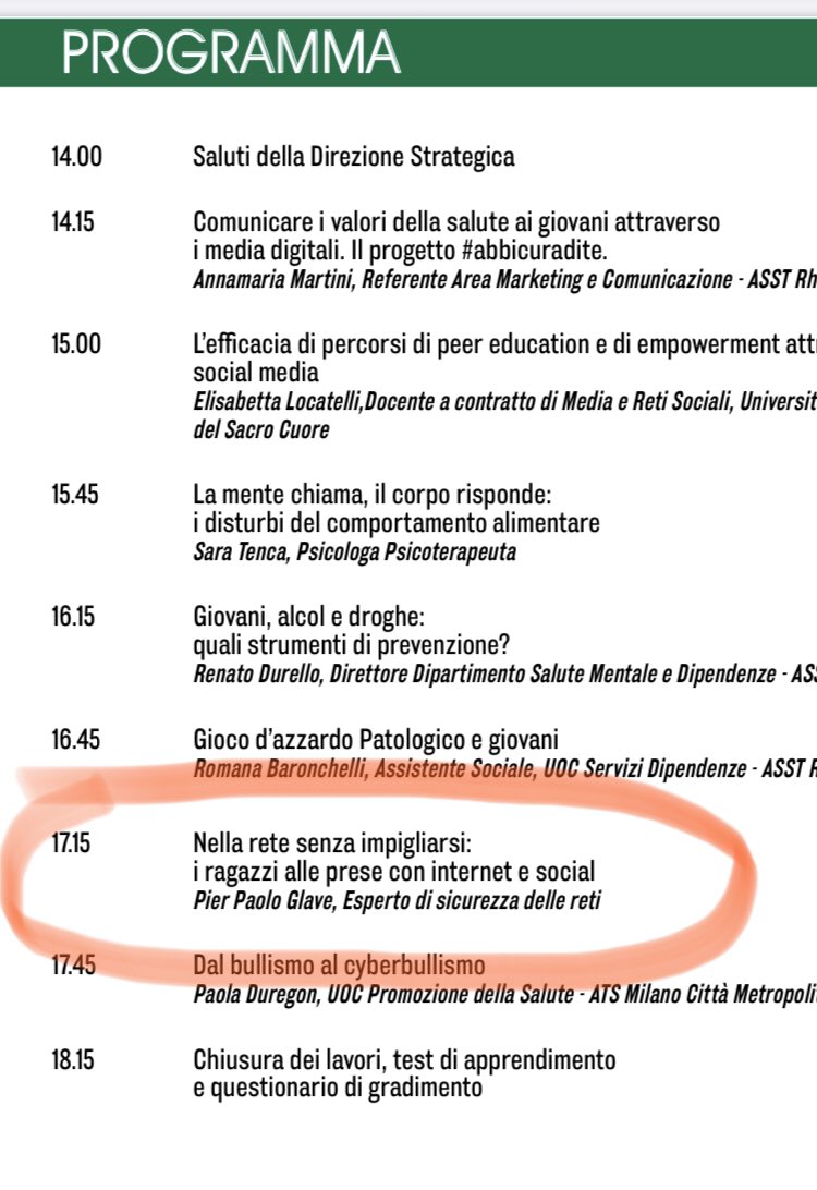 glavepp's tweet photo. Grazie alla ASST Rhodense per l’invito a fare da relatore all’evento #abbicuradite. 
Ci vediamo il 17 dicembre a Garbagnate Milanese! https://t.co/OUREwYjGbm