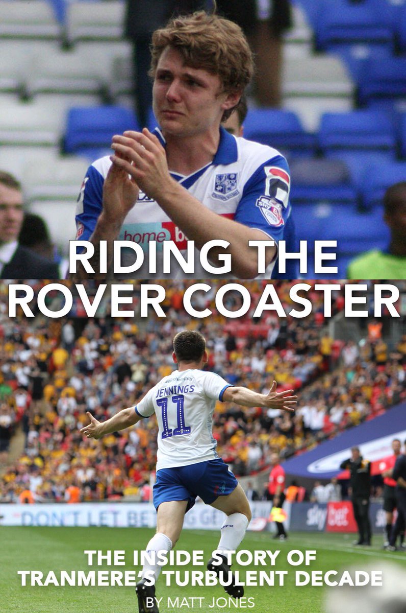 mattjones_sport's tweet photo. Riding The Rover Coaster is on sale in the @Tranmere_Trust marquee from 1pm tomorrow. It is the story of @TranmereRovers' last decade - from 5 years of heartache to back to back promotions &amp; unbridled joy. Fancy winning a copy? Simply like, retweet &amp; follow by 9am tomorrow! #TRFC https://t.co/WgT598JTet